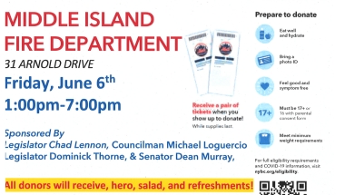 NYS Senator Murray's Host A Blood Drive Alongside Local Leaders
