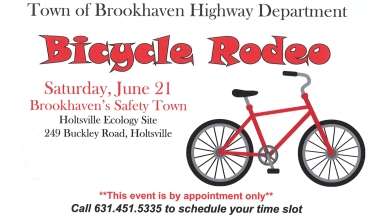 NYS Senator Dean Murray And The Town of Brookhaven's Highway Department Hosts A Bicycle Rodeo