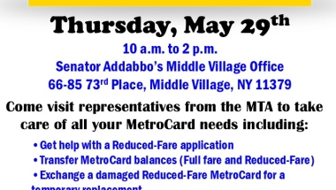 Join Us for a MetroCard event.