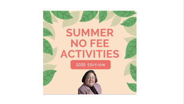 The cover of Sen. Krueger's No Fee Summer Activities Guide