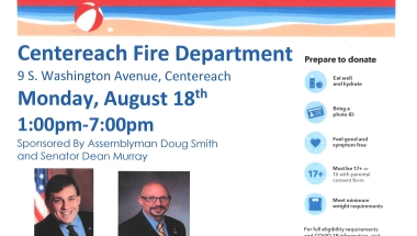 Centereach Blood Drive Flyer