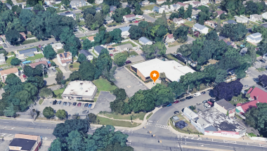 Overhead image of the  Wyandanch Public Library