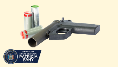 Flare gun, yellow background