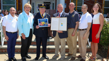 Senator Rhoads Awards Wantagh’s Timothy Jaccard with New York State Liberty Medal