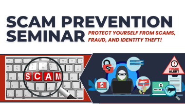Scam Prevention Seminar Flyer