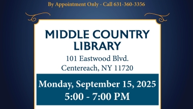 Middle Country Library Mobile Office Hours Flyer