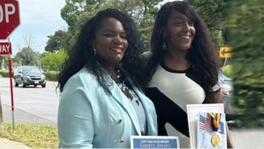 Senator Baskin Awards Liberty Medal to Sarah Brown, Buffalo Resident Who Saved Stricken Motorist's Life