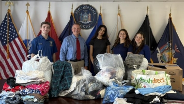 Senator Rhoads Leads Community Clothing Drive to Benefit Big Brothers Big Sisters of Long Island