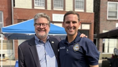 Sen. Harckham and Matt Slater