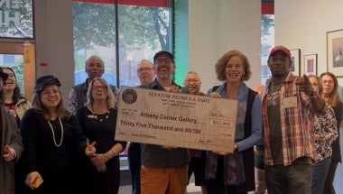 Senator Fahy with Albany Center Gallery Staff