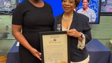 Senator Brouk and Aqua Porter