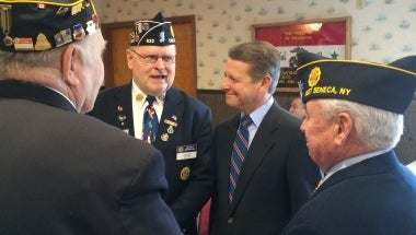 Senator Gallivan & local veterans. 