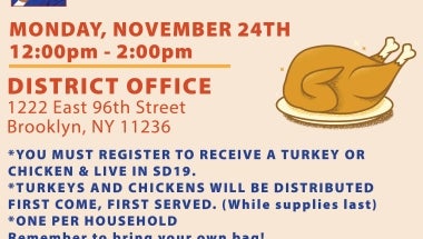 SD 19 Food Distribution and Annual Turkey or Chicken Giveaway