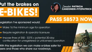 Senator Canzoneri-Fitzpatrick Introduces Bill to Boost E-Bike Safety