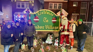 It was a festive holiday time in Tudor Village.