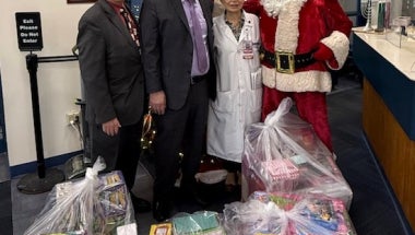 Senator Addabbo enjoyed bringing toys to the children at Jamaica Hospital. 