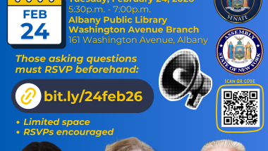 Budget town hall flyer
