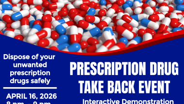 Dispose of your old prescription drugs safely. 
