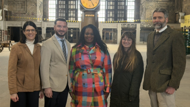 Senator Baskin at Buffalo Central Terminal