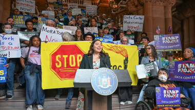 Senator Kristen Gonzalez Speaking at Food & Water Watch's Data Center Moratorium Rally on 5.13 | 2026 AI Week