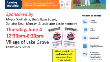 Lake Grove Blood Drive Flyer