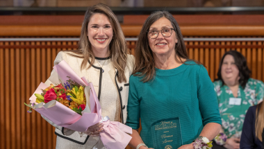 Senator Michelle Hinchey and Florence Lorenz at the NYS Senate Women of Distinction Awards Ceremony in Albany on May 5, 2026.