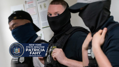 ICE agents, masked
