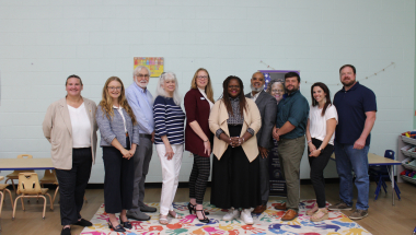 YMCA of Ithaca and Tompkins County Childcare Press Conference Group Photo
