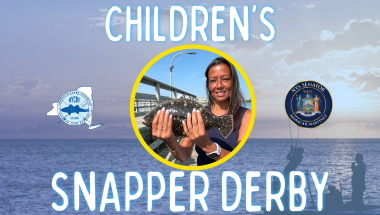Banner image with photo of Sen. Martinez holding a fish with the words "Children's Snapper Derby"
