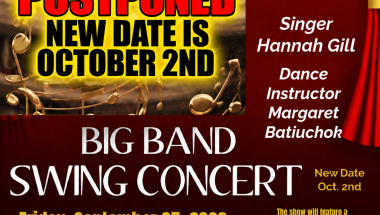 The Big Band Swing Concert Has Been Postponed.
