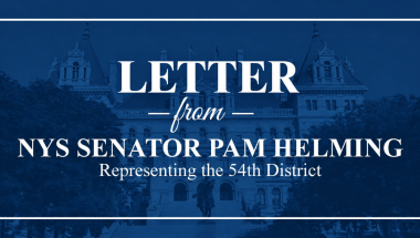 Letter from NYS Senator Pam Helming