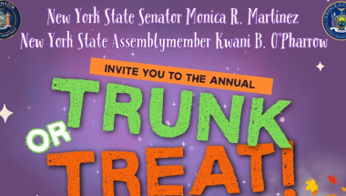 Banner image of top portion of 2026 Trunk or Treat flyer with event sponsor names