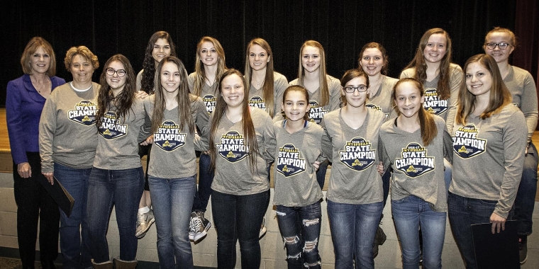 Senator Young honored members of the 2016 New York State Class D Champion Panama Central School Girls Volleyball team with a New York State Resolution.