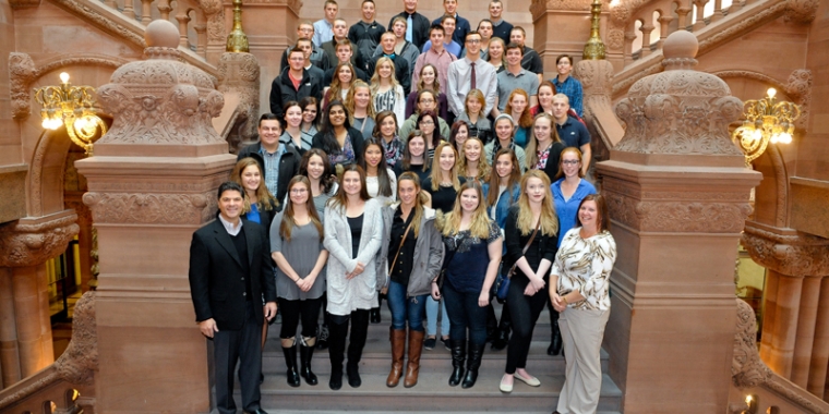 Senator Amedore joined over 50 seniors from Schalmont High School on their visit to the State Capitol on October 27th, 2015 as part of their Participation in Government class.