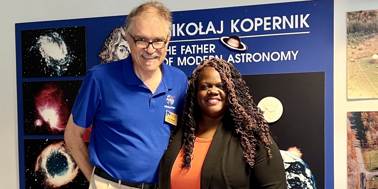 Senator Webb at Kopernik Observatory with Observatory Directory Andrew Deskur