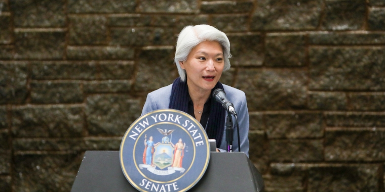 Senator Chu speaking at NYLA Advocacy Day