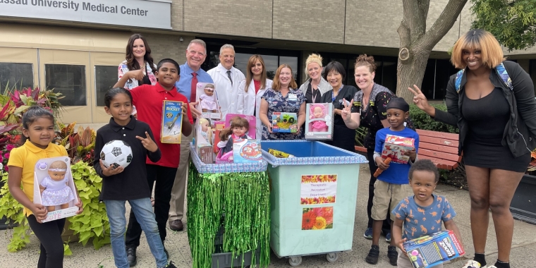 New York State Senator Steve Rhoads Delivers Toys to Children at NUMC