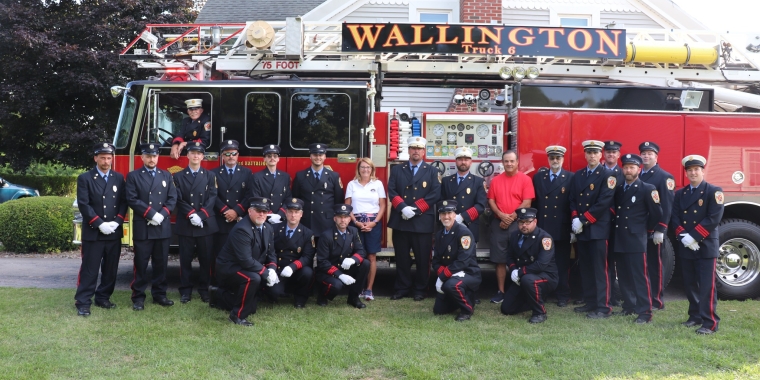 Senator Helming with Wallington Fire Department
