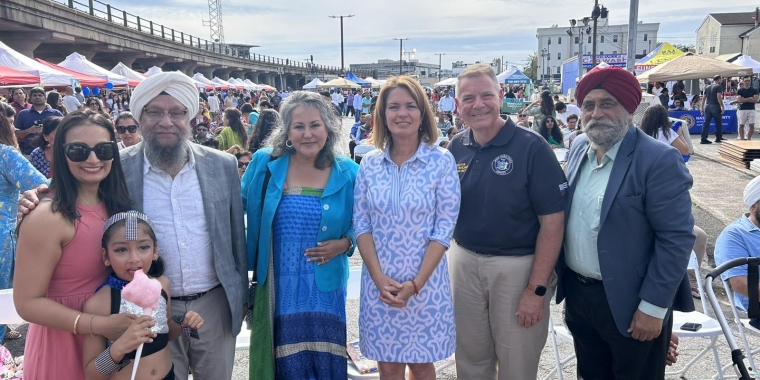 New York State Senator Steve Rhoads Celebrates Diwali Mela Festival in Hicksville