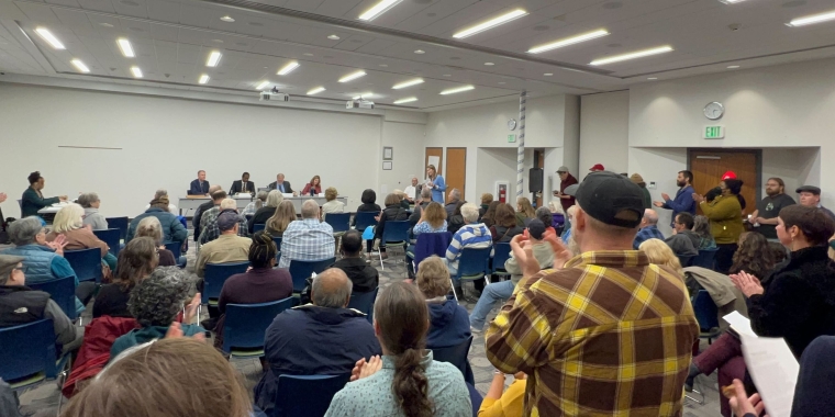 Hinchey provides testimony opposing Central Hudson Gas and Electric Corps request for a rate increase at a PSC Public Statement Hearing on October 18, 2023 in Kingston.
