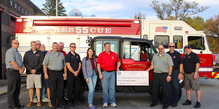 Senator Michelle Hinchey Delivers $50,000 Grant to Pleasant Valley Fire District for Utility Terrain Vehicle