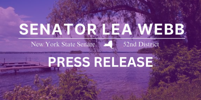 Senator Webb Introduces Legislation to Protect Cayuga Lake and the Drinking Water of 100,000 New Yorkers 
