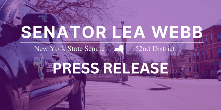 Senator Webb & Senate Majority Pass Legislation Protecting Ithaca Carshare