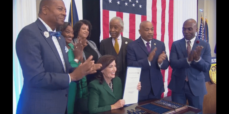 Reparations History Made in NY: Sanders Bill Signed