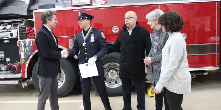 Senator Skoufis Awards Kevin Colomba with Liberty Medal