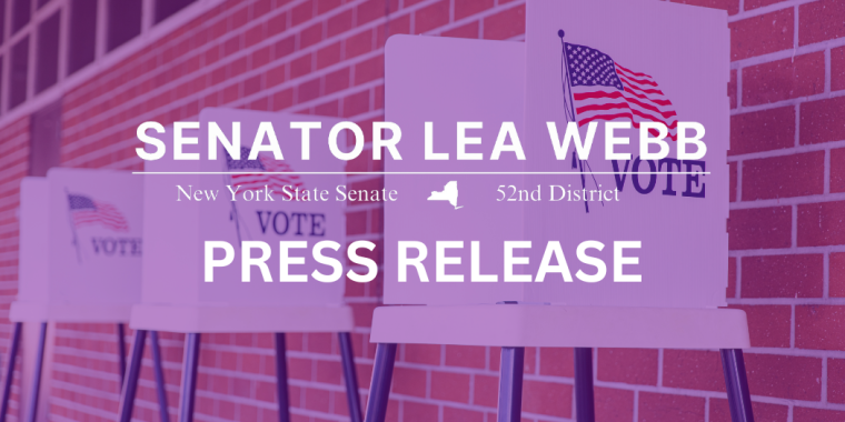 Senator Webb and the Senate Majority Advances Legislation to Build On Election Reforms And Further Empower New York Voters