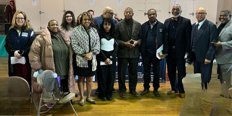 Senator Sanders and Community Leaders 