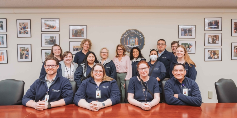 Senator Helming Meets with Finger Lakes Community Health in Albany