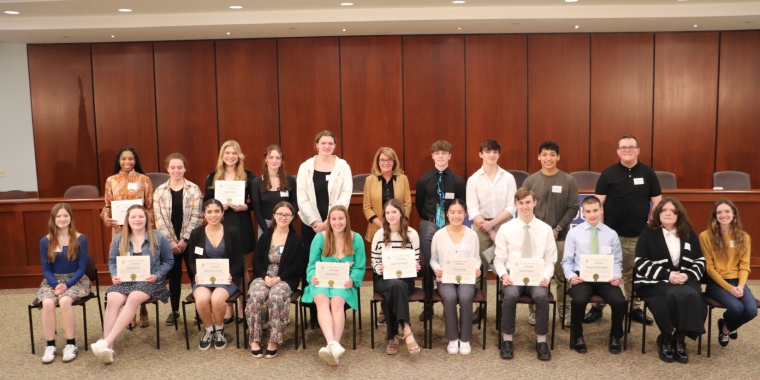 Senator Helming Recognizes 24 Students with Youth Leadership Recognition Award