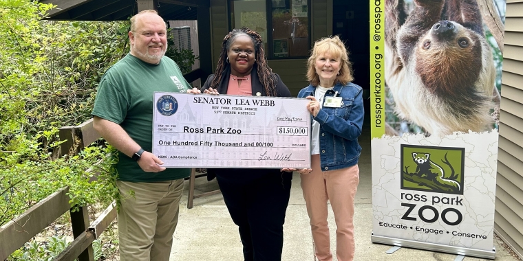 Senator Lea Webb Announces $150,000 in State Funding to Ross Park Zoo in Binghamton